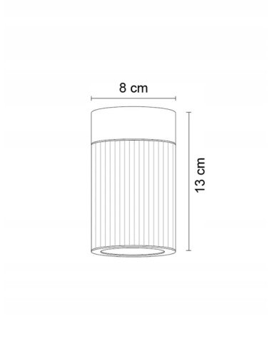 Lampa sufitowa ARIA tytanowa, nowoczesna, okrągła oprawa oświetleniowa do przedpokoju i korytarza