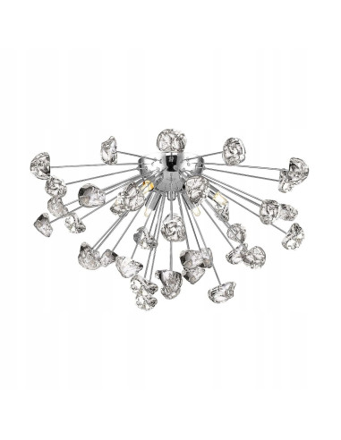 Elegancka lampa sufitowa STAR G9 z szklanymi akcentami - nowoczesny plafon do stylowych wnętrz