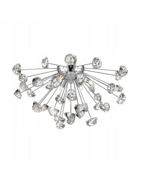 Elegancka lampa sufitowa STAR G9 z szklanymi akcentami - nowoczesny plafon do stylowych wnętrz