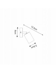 Kinkiet VILA w złotym odcieniu z ruchomym reflektorem – nowoczesne oświetlenie do korytarza i schodów 2