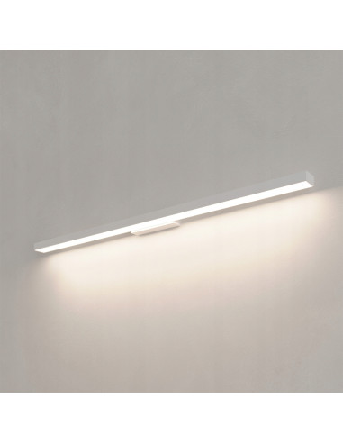 Kinkiet łazienkowy Light Prestige Aqua 92 cm, regulowana barwa światła, minimalistyczny design, biały metal, IP44