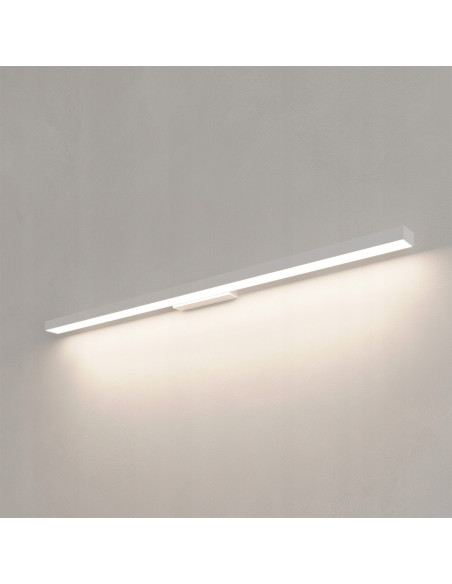 Kinkiet łazienkowy Light Prestige Aqua 92 cm, regulowana barwa światła, minimalistyczny design, biały metal, IP44