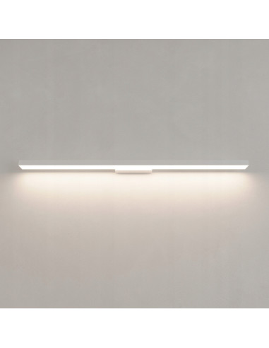 Kinkiet łazienkowy Light Prestige Aqua 92 cm, regulowana barwa światła, minimalistyczny design, biały metal, IP44