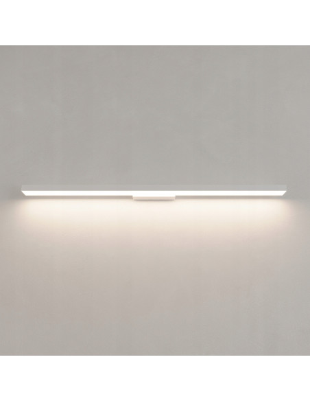 Kinkiet łazienkowy Light Prestige Aqua 92 cm, regulowana barwa światła, minimalistyczny design, biały metal, IP44