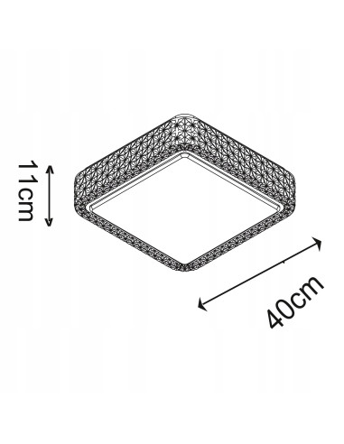 Plafon LED MOA - Elegancka lampa sufitowa w kształcie płatków śniegu, chromowa rama, nowoczesne oświetlenie wnętrz.
