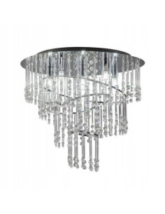 Lampa sufitowa TERRE w stylu glamour z kryształkami - elegancka plafoniera do salonu, sypialni i jadalni