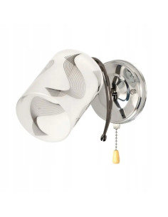 Lampa ścienna VEN K-N 0624/1 - Luksusowy element dekoracyjny z eleganckim kloszem w kolorze białym, srebrnym lub szarym.