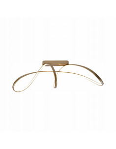 Lampa sufitowa FERMI Spiralna LED 2800 Lm Złota z Regulacją Barwy Światła - Nowoczesny Design do Wnętrz