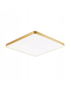 Lampa sufitowa LED SIERRA w złotej ramie, kwadratowa, 80x80 cm - eleganckie oświetlenie do sypialni i biura 2