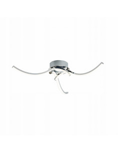 Lampa sufitowa FOCUS LED 3-ramienna z regulacją barwy światła – srebrna, nowoczesny design do każdego wnętrza