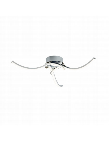 Lampa sufitowa FOCUS LED 3-ramienna z regulacją barwy światła – srebrna, nowoczesny design do każdego wnętrza