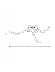 Lampa sufitowa FOCUS LED 3-ramienna z regulacją barwy światła – srebrna, nowoczesny design do każdego wnętrza 2