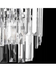 Luksusowy kinkiet VEN K-E 1735/2 CR z kryształami - elegancka lampa ścienna do stylowych wnętrz 2