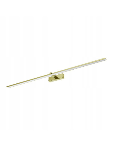 Kinkiet LED VENUS 120 cm z złotym wykończeniem, wodoodporny, nowoczesny design do łazienki i wnętrz.