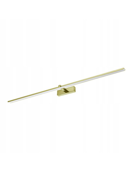 Kinkiet LED VENUS 120 cm z złotym wykończeniem, wodoodporny, nowoczesny design do łazienki i wnętrz.