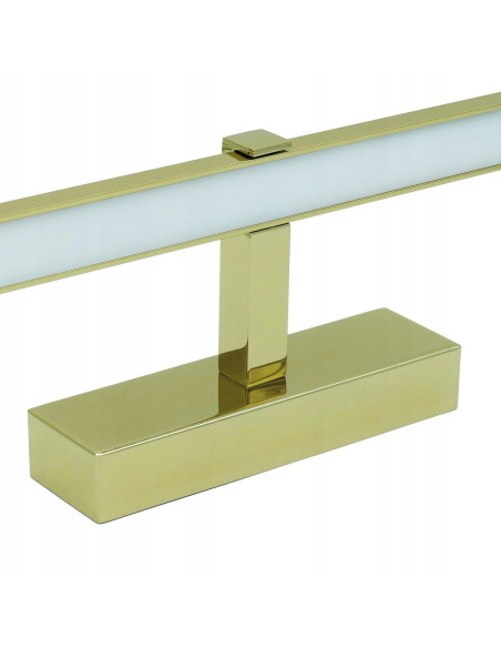 Kinkiet LED VENUS 120 cm z złotym wykończeniem, wodoodporny, nowoczesny design do łazienki i wnętrz.