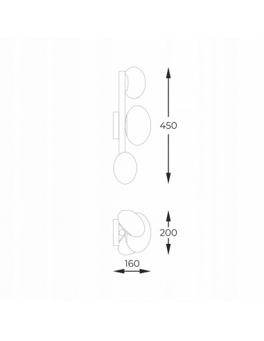 Nowoczesny kinkiet OMI - eleganckie oświetlenie do hoteli i wnętrz, minimalistyczny design czarno-biały