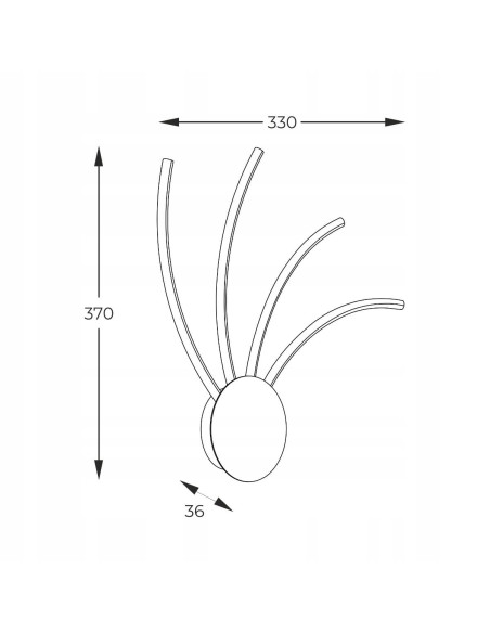 Kinkiet LED DIOGO z regulacją barwy światła, nowoczesny czarny metal, idealny do przedpokoi i korytarzy
