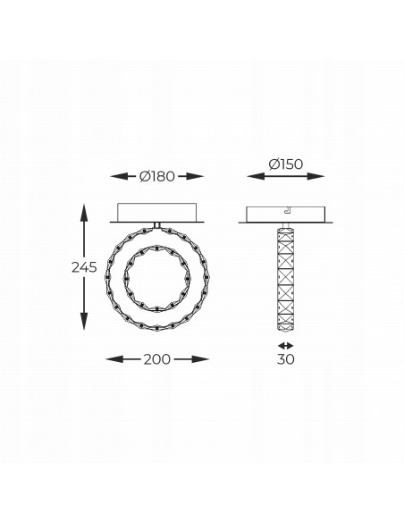 Lampa sufitowa LED GIRONA w kolorze srebrnym - elegancki plafon do kuchni i sypialni z ciepłym światłem.