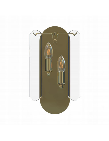 Lampa ścienna NIRA w złocie z przezroczystymi kloszami – nowoczesny akcent do eleganckich wnętrz