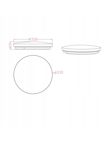 Plafon sufitowy BABILON LED - nowoczesna lampa z mlecznym kloszem i złotą obwódką, idealna do eleganckich wnętrz