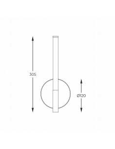 Elegancki kinkiet LED LAUTARO w czerni - minimalistyczna lampa ścienna do salonu, sypialni i korytarza. 2