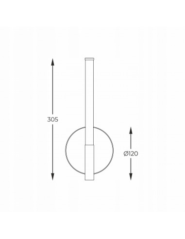 Elegancki kinkiet LED LAUTARO w czerni - minimalistyczna lampa ścienna do salonu, sypialni i korytarza.