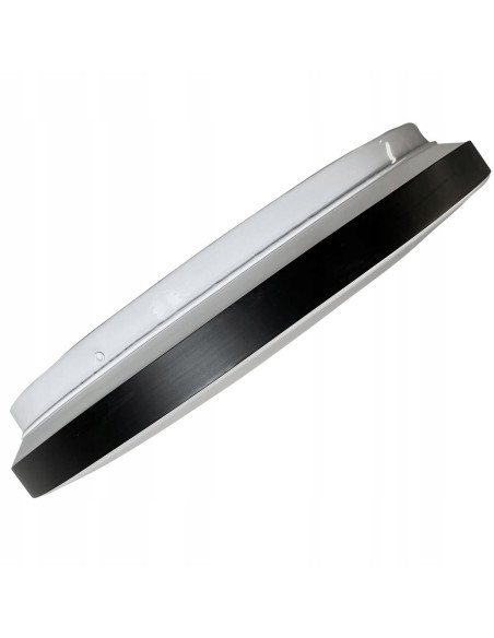 Plafon LED BABILON - eleganckie oświetlenie sufitowe w czerni, idealne do kuchni i biura, energooszczędny design.