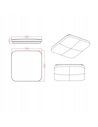 Elegancka lampa sufitowa Babilon LED w złotym wykończeniu - klasyczne oświetlenie do każdego wnętrza