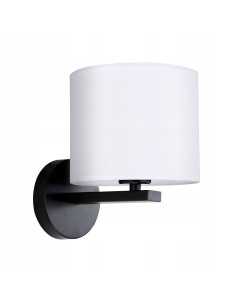 Kinkiet Cecina – nowoczesna lampa ścienna w bieli i czerni, idealna do sypialni i korytarza od Light Prestige