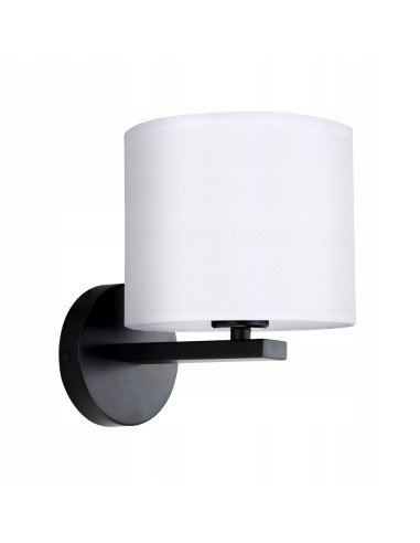 Kinkiet Cecina – nowoczesna lampa ścienna w bieli i czerni, idealna do sypialni i korytarza od Light Prestige