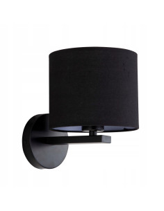 Nowoczesny kinkiet Cecina w czerni – elegancka lampa natynkowa do korytarza i stylowych wnętrz