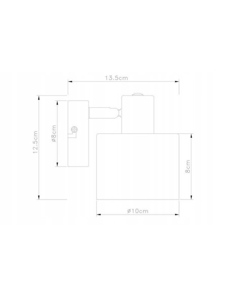 Kinkiet kryształowy ELMO z regulacją, czarny - elegancka lampa do czytania w nowoczesnym stylu klasycznym
