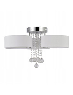 Elegancki plafon kryształowy GAMBELA w białym kolorze – nowoczesne oświetlenie sufitowe do salonu i przestrzeni komercyjnych 2