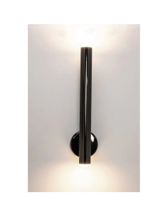 Nowoczesna czarna lampa ścienna LED LOYA 450 lumenów – eleganckie oświetlenie do salonu i korytarza 2