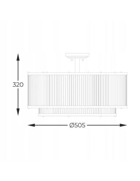 Lampa sufitowa SERGIO w czerni z miejscem na 6 żarówek E14 - eleganckie oświetlenie do nowoczesnych wnętrz.