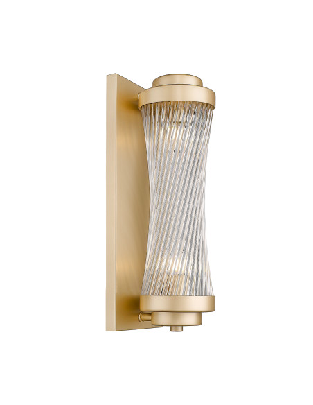 Lampa ścienna SERGIO w stylu glamour z obrotowym kloszem, złota elegancja do nowoczesnych wnętrz