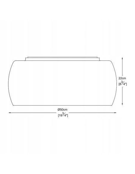 Luksusowy Plafon Eliptyczny CRYSTAL z Przydymionym Szkłem, 6x G9 - Idealne Oświetlenie do Salonu i Jadalni