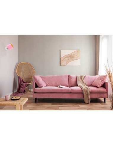 Plafon sufitowy MEDIOLAN z weluru różowego – elegancka lampa do salonów kosmetycznych i nowoczesnych wnętrz