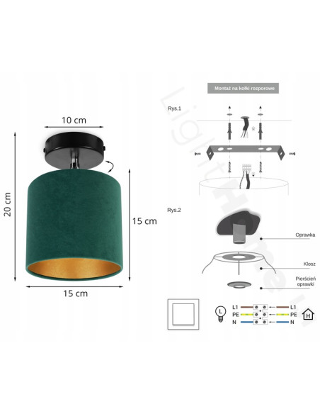Plafon sufitowy MEDIOLAN - Nowoczesna lampa biurowa z regulacją oświetlenia w eleganckim designie