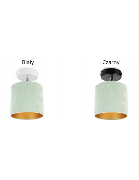 Lampa sufitowa MEDIOLAN - stylowe oświetlenie w kolorze oliwkowym, czarnym i białym do eleganckich wnętrz.