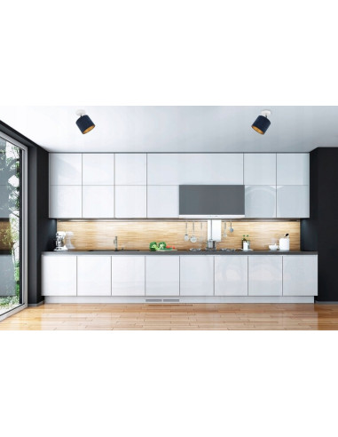 Lampa sufitowa Mediolan z aksamitnym abażurem, granatowa, regulowana, E27, elegancka do salonu, różne kolory konstrukcji