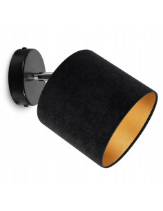 Lampa sufitowa MEDIOLAN E27 w czerni i złocie - elegancki akcent do nowoczesnych wnętrz kuchennych i jadalni 2