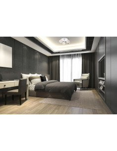 Lampa sufitowa welurowa MEDIOLAN z regulowanymi abażurami - elegancki plafon do biura i salonu, różne kolory 2