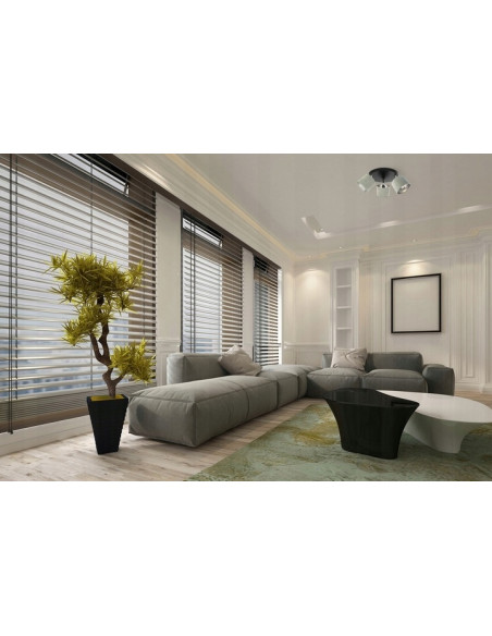 Lampa sufitowa welurowa MEDIOLAN z regulowanymi abażurami - elegancki plafon do biura i salonu, różne kolory