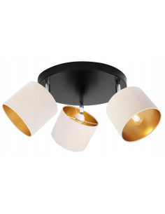 Plafon sufitowy MEDIOLAN z regulowanymi abażurami - elegancki 3-punktowy plafon w wielu kolorach do garderoby. 2