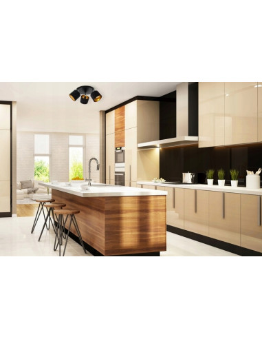 Plafon sufitowy MEDIOLAN z regulowanymi abażurami - elegancki 3-punktowy plafon w wielu kolorach do garderoby.