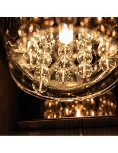 Lampa ścienna CRYSTAL z kryształami - nowoczesne oświetlenie do eleganckich wnętrz, G9, 42W, Zuma Line