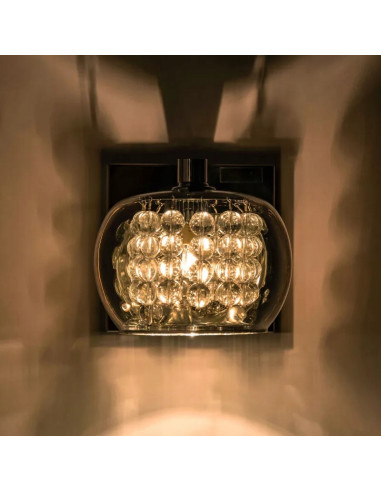 Lampa ścienna CRYSTAL z kryształami - nowoczesne oświetlenie do eleganckich wnętrz, G9, 42W, Zuma Line