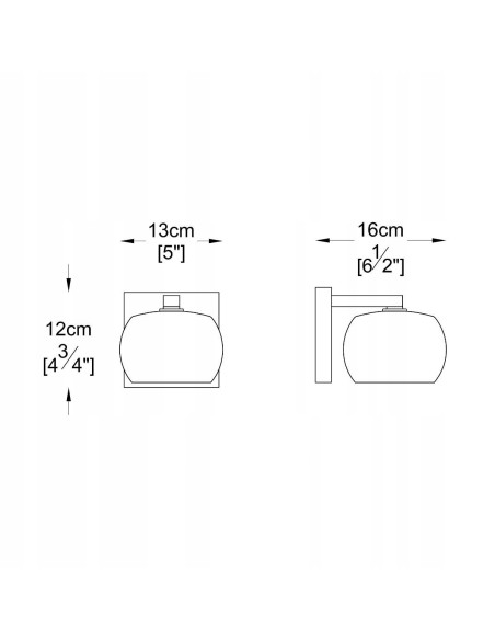 Lampa ścienna CRYSTAL z kryształami - nowoczesne oświetlenie do eleganckich wnętrz, G9, 42W, Zuma Line